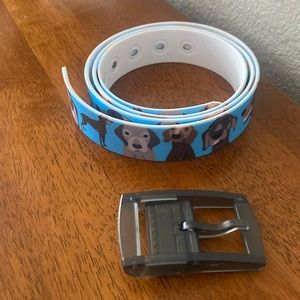 NIB C4 Weimaraner Print Belt